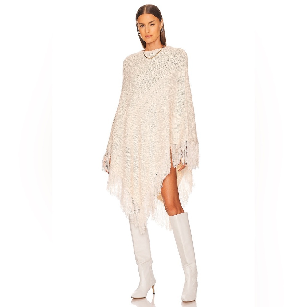 525 American Mix Stitch Poncho one Size NWT